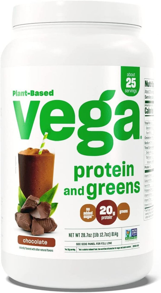 Protein & Greens Powder, Chocolate, 28.7 Ounce